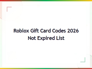 Roblox Gift Card Codes 2026 Not Expired - Full List & Free Codes