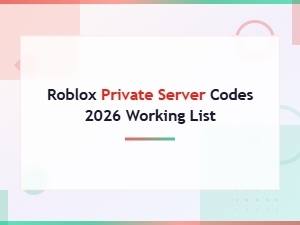 Roblox Private Server Codes 2026 – Working List (updated)