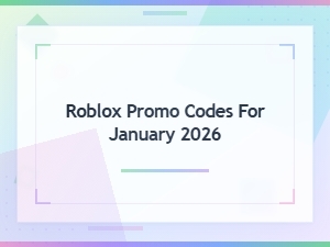 Roblox Promo Codes for January 2026 – Get Free Rewards Now
